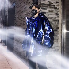 2025秋冬骚男夜店演出PU皮夹克外套hiphop团队舞台装KK200P125，男装夹克，星座1114（原A254）