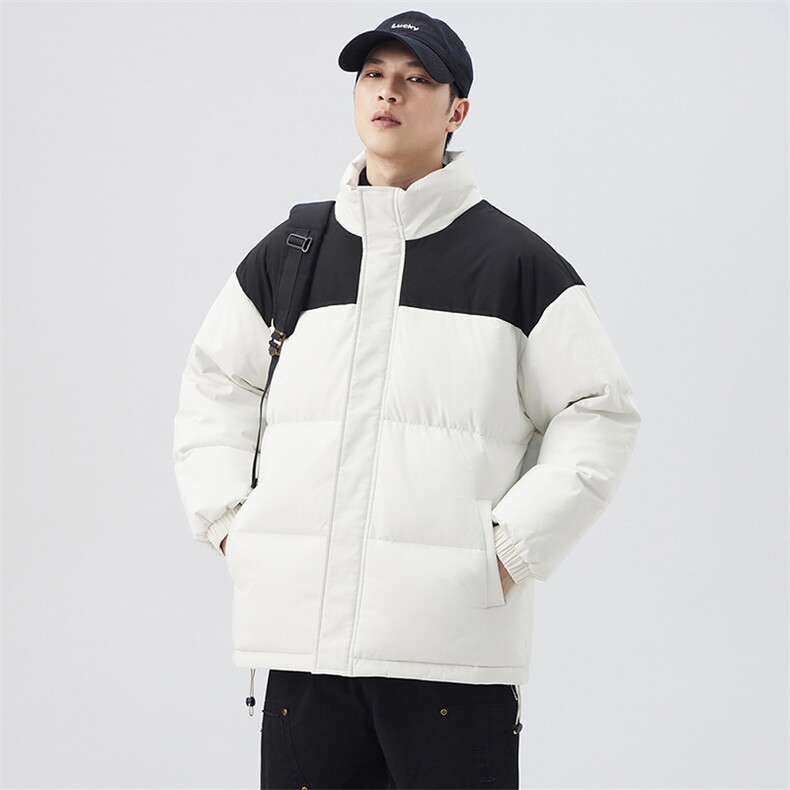现货抖音得物品质拼接撞色三防加厚棉衣外套冬季立领棉服MY88888,男装棉衣,电商A486