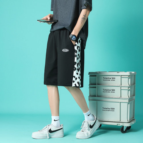 21年夏季新款休闲裤男港风蓝底潮牌短裤中性风DS-A160-1-511-P25,男装休闲裤,电商C323-1