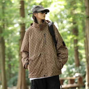 防风冲锋衣外套男女春秋户外山系防水登山服情侣工装夹克CF66-p65图片