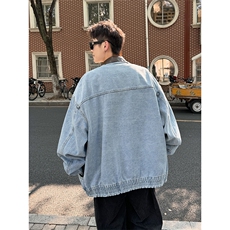 春秋痞帅外套男ins高街潮牌港风日系潮流宽松夹克JK02575-P78，男装夹克，星座308B-2