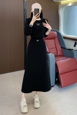 时尚洋气休闲女秋季高级感圆领卫衣半身裙两件套，女装套装/套裙，江南