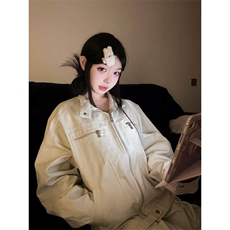 【有货】W6348ZZ-特68美式复古水洗帆布立领休闲夹克外套男女，男装夹克，星座1007（原301D）