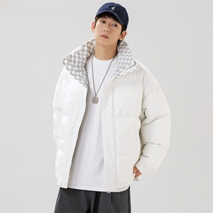 抖音得物品质深度库存三防面料假两件格子棉衣外套棉服WM666特P68图片