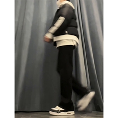 纯黑色弹力牛仔裤秋冬款cleanfit显瘦微喇裤子CHNZK01-P53加绒58，男装牛仔裤，星座1007（原301D）