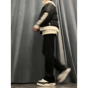 纯黑色弹力牛仔裤秋冬款cleanfit显瘦微喇裤子CHNZK01-P53加绒58图片