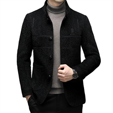 DXH2821钱塘2020-2冬季厚款商务休闲简约中年男士夹克外套P150，男装夹克，钱塘207-2