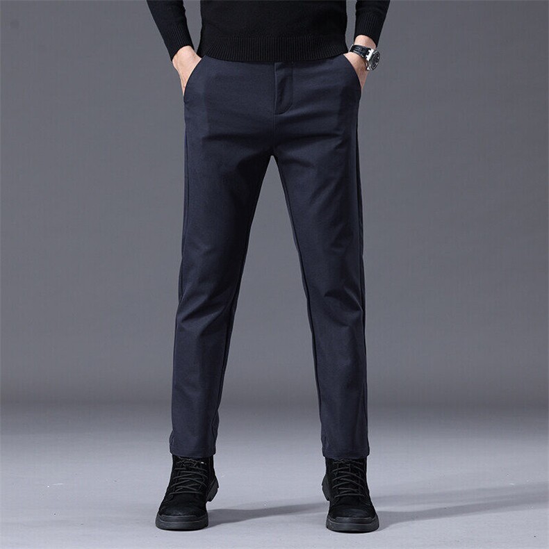 潮牌休闲裤男2026春秋季弹力宽松直筒纯色百搭长裤子K586有现货，男装休闲裤，星座224-1