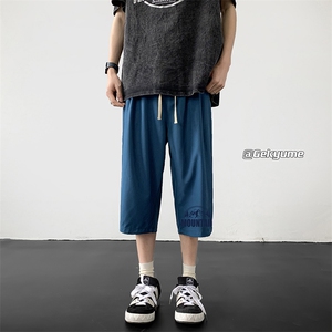 冰丝七分裤男大码速干短裤男五分裤 QK72255-P25图片