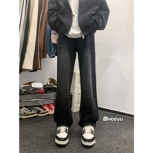 XZ616 秋冬季新款宽松百搭纯色休闲牛仔裤 TY971 P45控58图片
