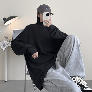 德绒纯色打底衫 HD1318-TP20 控价38 可二开休闲女卫衣情侣T恤男图片