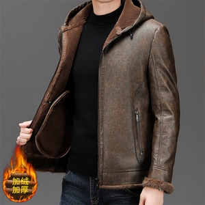 2024年新款男士皮衣羽绒服P305图片