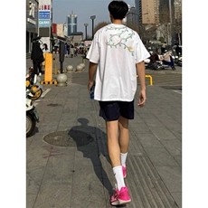 夏季新款港风美式刺绣设计感套头圆领短袖T恤男女ZX467-P33，男装T恤，星座313A(原308A-2)