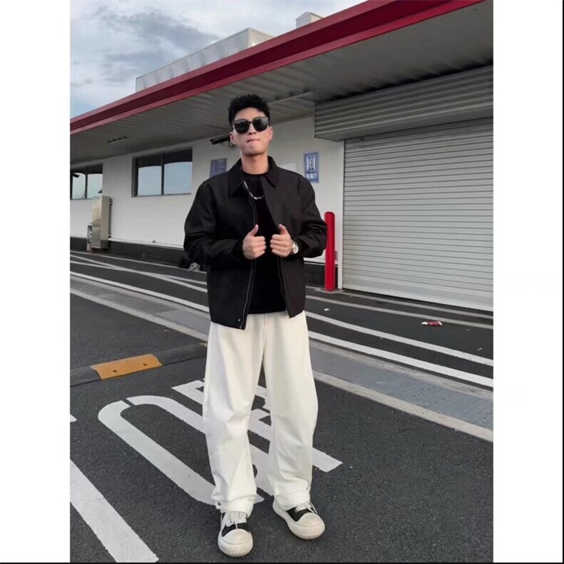 网络图现货美式翻领帆布工装棒球服宽松休闲外套JW23-P90,男装工装外套,星座715-7