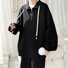 WY5021/P65春装新款高品质不起球个性套头卫衣男潮流宽松上衣外套，男装夹克，电商A141