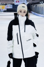 冬季防水加棉加厚机能潮滑雪衣男女连帽抽绳滑雪服外套HF57-P175，男装棉衣，电商A001