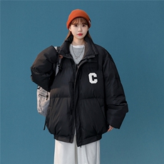 白鸭绒中性22冬季时尚字母C印花抽绳立领羽绒服YR228P195控258，男装羽绒服，A247A