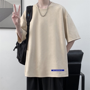 麂皮绒短袖t恤男大码半袖男 JD82202-P25图片
