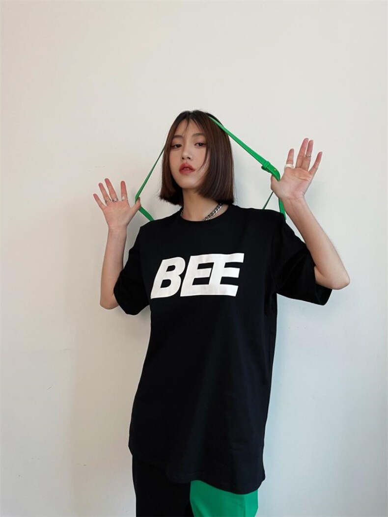 后背破洞垫肩T恤，女装T恤，YSQ Boomboom