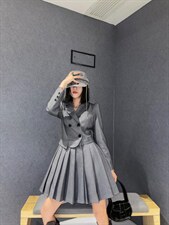 风衣连衣裙，女装风衣，精典蓝月