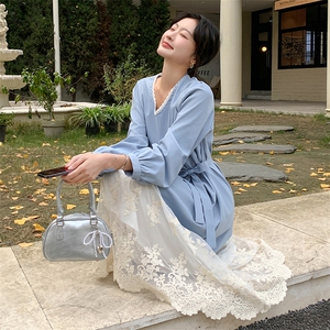 25春款新中式显瘦假两件套连衣裙-浙宝208-9002款-P135K208图片