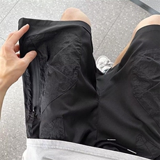 休闲短裤时尚潮牌休闲裤夏季男宽松型潮流纯色KK246-P36，男装牛仔裤，星座911-3