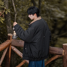 2025羽绒棉服刺绣潮牌潮流ins日系港风宽松美式痞帅重磅M878-TP68，男装棉衣，电商A170