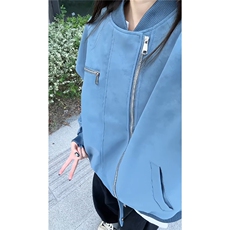 特批60数据飞行夹克外套双拉链教练翻领拉链PU皮外套JK3035，男装夹克，电商A128