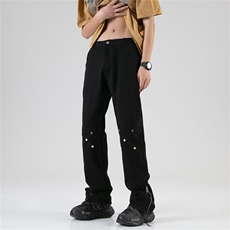 青春流行男潮流宽松型潮百搭ins新款日系纯休闲裤NB601P40，男装休闲裤，星座1116-2