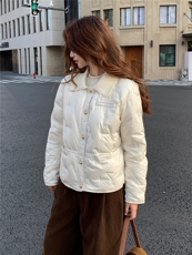 现货主推2025冬季新款90白鸭绒羽绒服女短款外套1530-P215K349，女装羽绒服，欣美人
