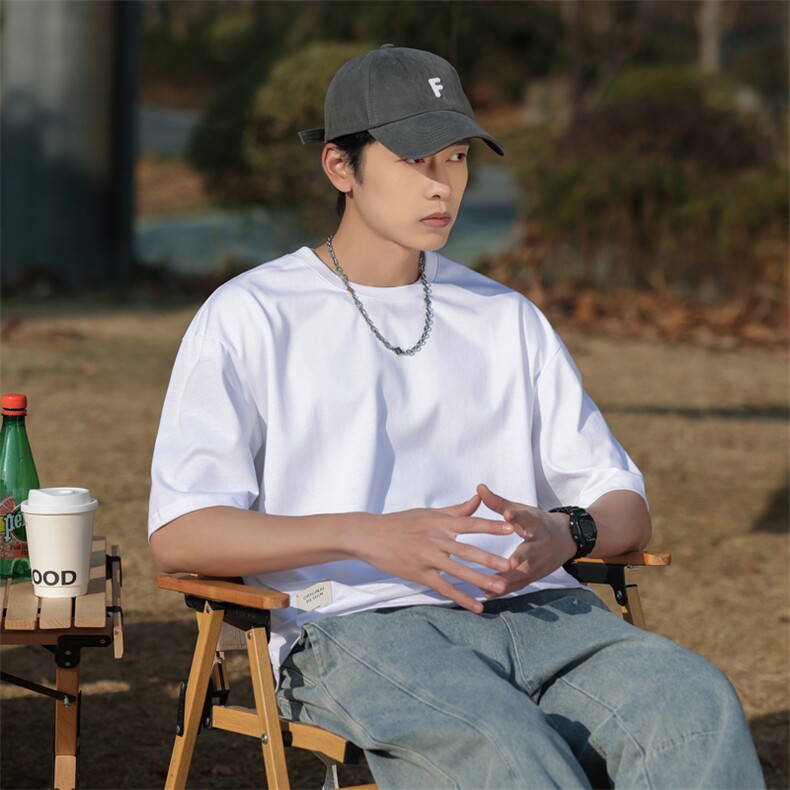 夏季新款圆领T恤衫男士半袖日系潮牌男装宽松短袖t恤TX152-P38，男装T恤，星座1109-1