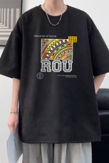 麂皮绒短袖t恤男大码半袖男酒店风JD82370-P25，男装T恤，电商A040