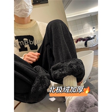 A165-K8535-P6078雪尼尔灯芯绒卫裤北极绒加厚休闲裤束脚，男装休闲裤，电商A165