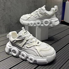 夏季新款厚底增高老爹鞋时尚百搭休闲透气网布鞋男鞋，男鞋帆布鞋，星座1407-6