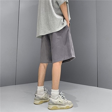 2026春夏新款麂皮绒字母印花短裤XZ604-DK500-P45控58，男装牛仔裤，星座604