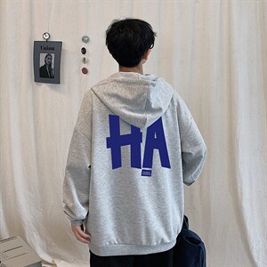 KS21258-P38 连帽开衫卫衣男运动外套大码班服图片