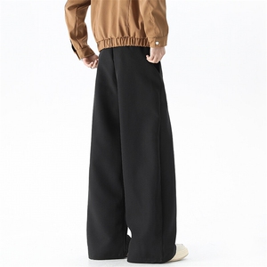高档斜纹面料西裤垂感休闲裤男裤子拖地裤 225-2-K05-P55-控78图片