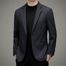 DJ3370钱塘2020-3秋冬季新款商务休闲简约中年男士西服外套P170，男装西服，钱塘207-3
