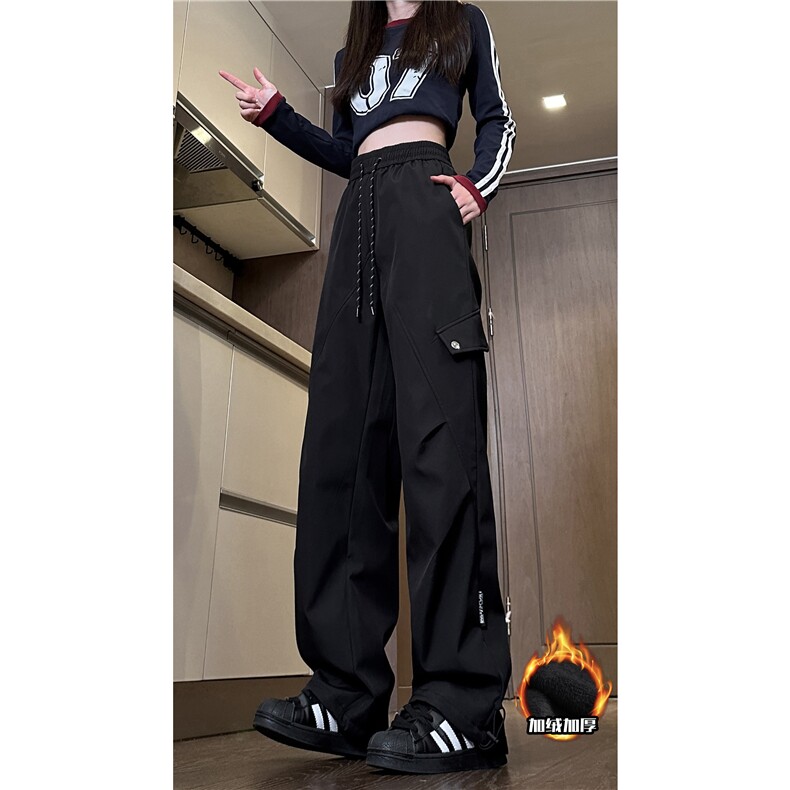 抖音品质冬季新款机能褶皱加绒冲锋裤B315-K23522JR-特p35控68,男装卫衣,电商B315