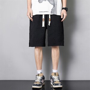 2022潮流短裤华夫格面料宽松港风裤子男士DK7870-P41，女装休闲裤，星座717