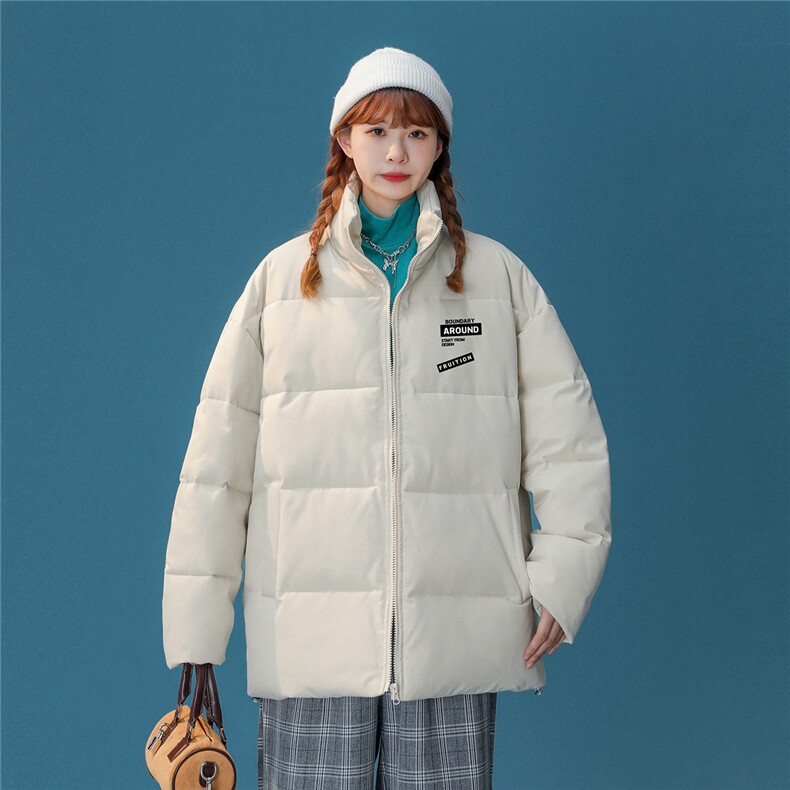 中性22冬季潮流设计感印花立领棉服TPMY55P65控99特批无差价，男装棉衣，A247A