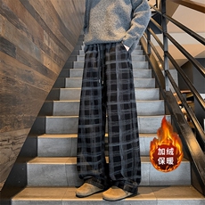 秋冬灯芯绒格子保暖休闲裤A559-1特P45控78有薄款A559P35，男装棉衣，电商A309