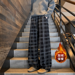 秋冬灯芯绒格子保暖休闲裤 A559-1特P45控78 有薄款A559P35图片