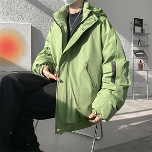 棉服男冬季新款港风宽松连帽棉衣MF9006-P90图片