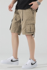 2026夏季重磅水洗大口袋工装短裤飘带休闲裤A436-5250-P5278，男装牛仔裤，电商A436
