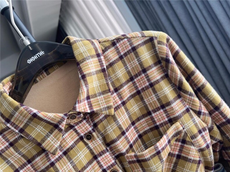 【新款加绒衬衫】牛奶绒，婴儿肌肤般软糯，女装衬衫，七七迷兰