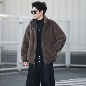 M-3XL B353 9899 P178 绿2025新款男士冬季双面可穿座山雕棉服男图片