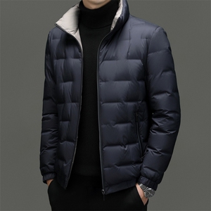 DF2373钱塘2020-2冬季厚款简约立领新款中年男士羽绒服P178