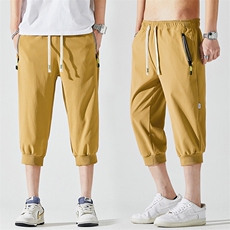 2025夏季新款男士七分裤时尚休闲马裤潮流男裤子KZ1070-P28，男装休闲裤，星座217-4
