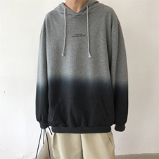 W191-特P50春秋纯棉吊染渐变休闲印花卫衣，男装卫衣，星座703